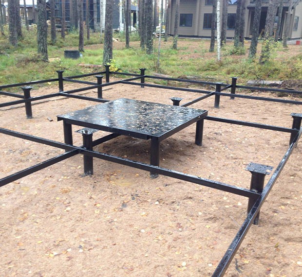 Винтовые сваи под печь в Алзамае